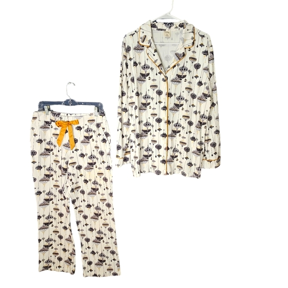 NWOT Soma Christmas Ornament Pajama Pants Set M/L - Picture 2 of 16